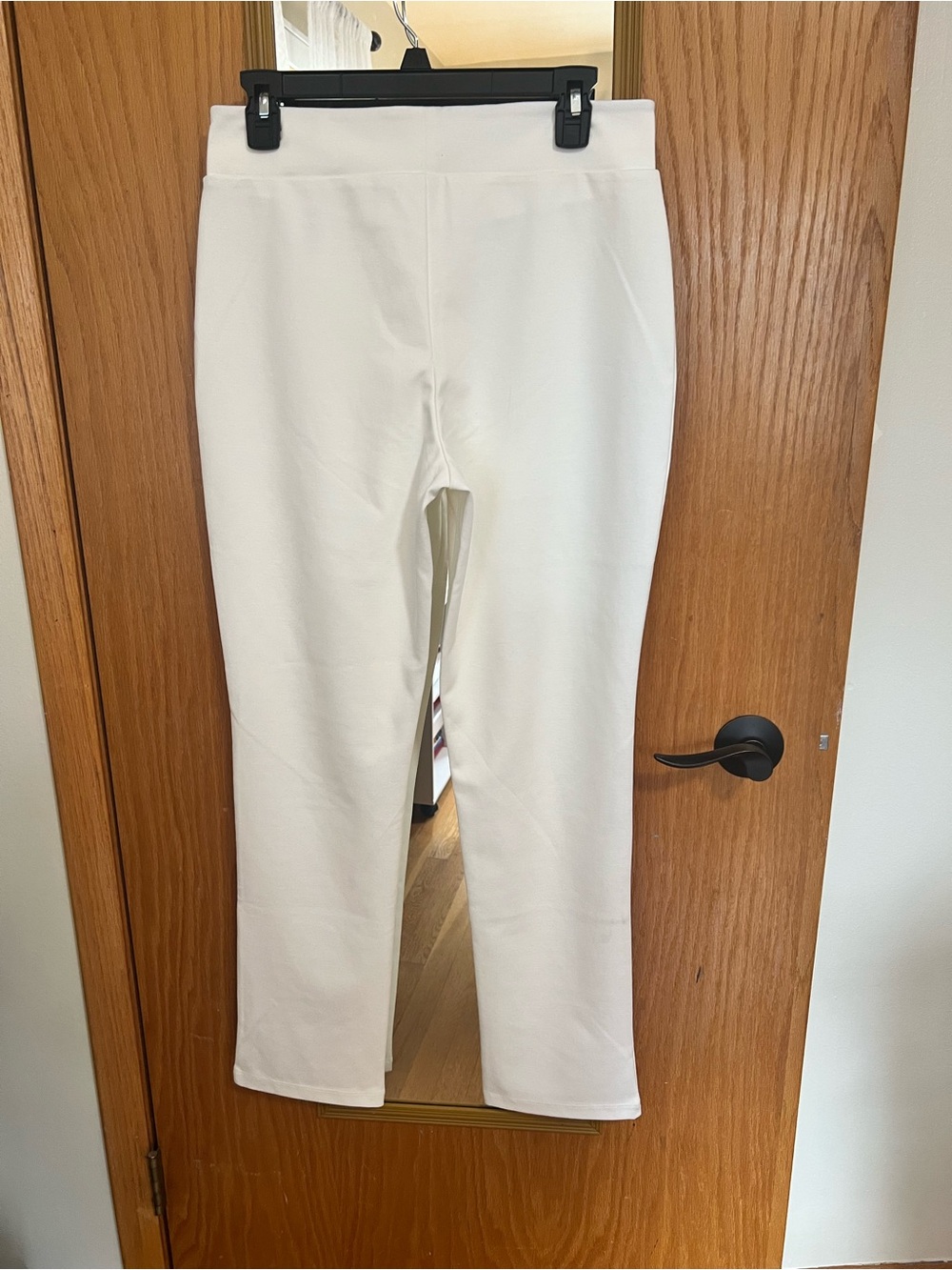 Women with Control Cream Boot Cut Ponte Pants - Picture 2 of 5